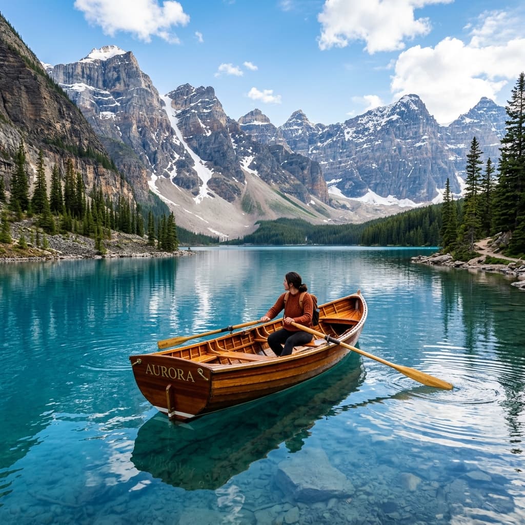 Boat on lake